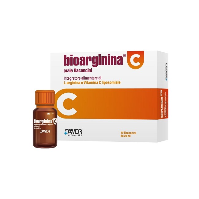 Confezione da 20 flaconcini di Bioarginina C Orale, integratore con vitamina c per le difese immunitarie. Confezione da 20 flaconcini di Bioarginina C Orale, integratore con vitamina c per le difese immunitarie.