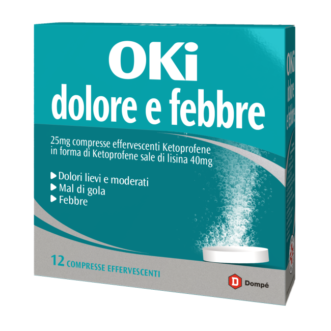 OKI DOLORE E FEBBRE*12CPR EFF OKI DOLORE E FEBBRE*12CPR EFF