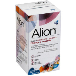 Confezione da 120 capsule di Alion Omega 3 Vegetale Integratore Di Acidi Grassi.