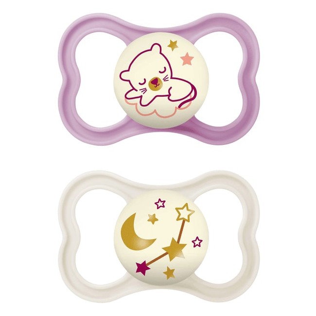 MAM AIR NIGHT SUCCHIETTO 16+ MESI SILICONE DOPPIO FEMMINA MAM AIR NIGHT SUCCHIETTO 16+ MESI SILICONE DOPPIO FEMMINA