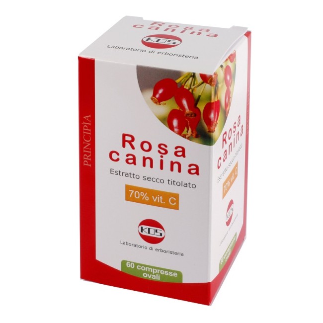 Confezione da 60 compresse di Kos Rosa Canina 70% Vitamina C, integratore energizzante e antiossidante. Confezione da 60 compresse di Kos Rosa Canina 70% Vitamina C, integratore energizzante e antiossidante.