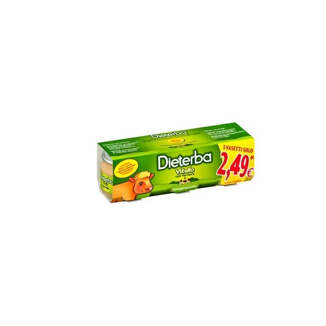 DIETERBA OMOGENEIZZATO VITELLO 3 PEZZI 80 G DIETERBA OMOGENEIZZATO VITELLO 3 PEZZI 80 G