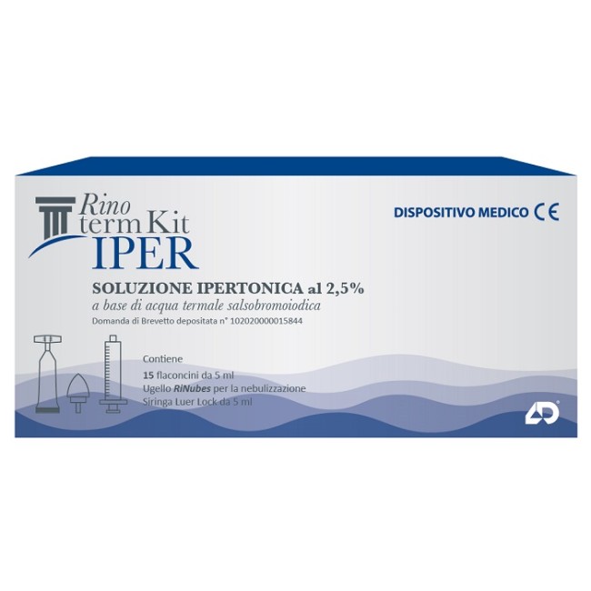 RINOTERM KIT IPER 15 FLACONCINI DA 5 ML + UGELLO RINUBES PER NEBULIZZAZIONE + SIRINGA LUER LOCK DA 5 ML RINOTERM KIT IPER 15 FLACONCINI DA 5 ML + UGELLO RINUBES PER NEBULIZZAZIONE + SIRINGA LUER LOCK DA 5 ML