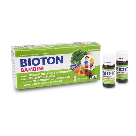 Confezione da 14 flaconcini di Bioton Bambini Integratore Ricostituente Per Il Sistema Immunitario. Confezione da 14 flaconcini di Bioton Bambini Integratore Ricostituente Per Il Sistema Immunitario.