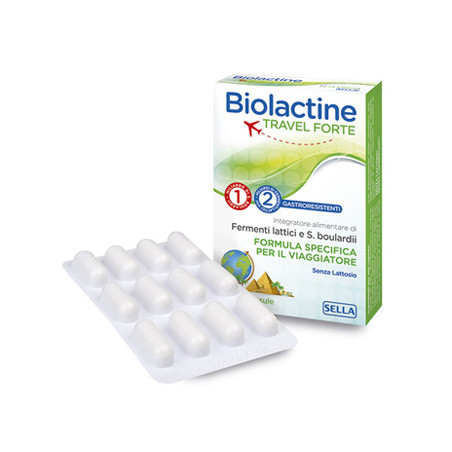 Biolactine Travel Forte Integratore Di Probiotici 24 Capsule Biolactine Travel Forte Integratore Di Probiotici 24 Capsule