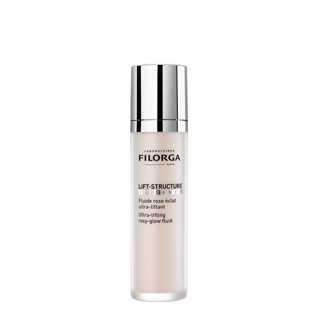 Flacone da 50 ml di Filorga Lift Structure Radiance Fluido Viso Antiage Liftante Illuminante. Flacone da 50 ml di Filorga Lift Structure Radiance Fluido Viso Antiage Liftante Illuminante.