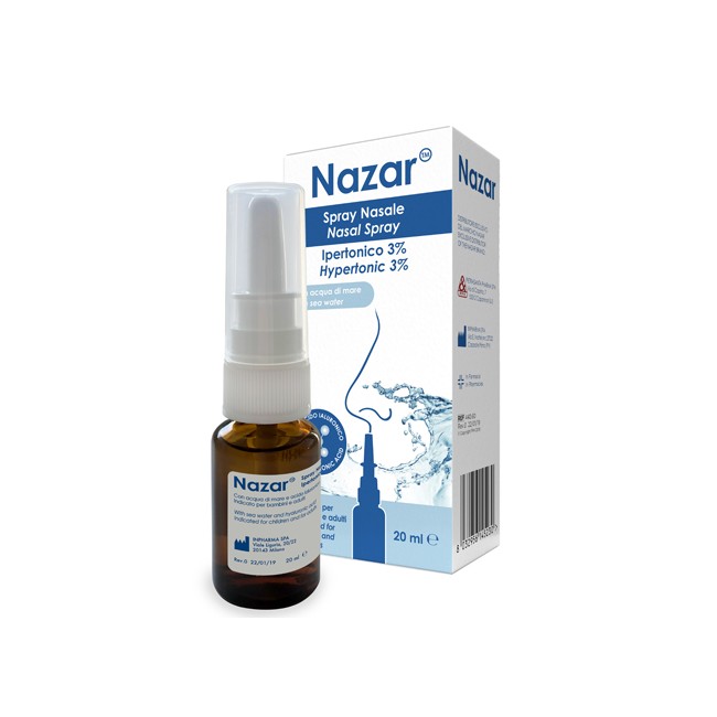 NAZAR SPRAY NASALE IPERTONICO 3% 20 ML NAZAR SPRAY NASALE IPERTONICO 3% 20 ML