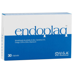 Confezione da 30 capsule di Endoplaq integratore contro stanchezza e stress.