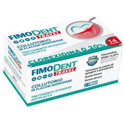 FIMODENT TRAVEL COLLUTORIO CLOREXIDINA SPDD 0,20% 14 FLACONCINI MONODOSE 10 ML