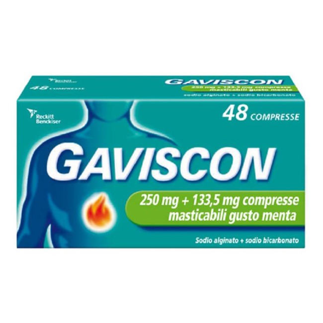 GAVISCON*48CPR MENT250+133,5MG GAVISCON*48CPR MENT250+133,5MG