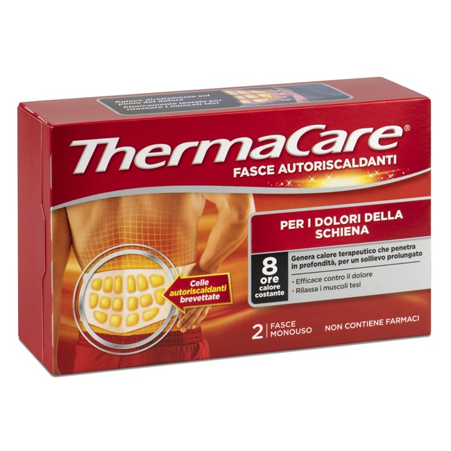 FASCIA AUTORISCALDANTE A CALORE TERAPEUTICO THERMACARE SCHIENA 2 PEZZI FASCIA AUTORISCALDANTE A CALORE TERAPEUTICO THERMACARE SCHIENA 2 PEZZI