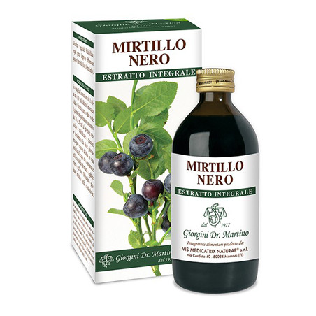 Flacone da 200 ml di Dr. Giorgini Mirtillo Nero Estratto Integrale per il benessere delle gambe e delle vie urinarie. Flacone da 200 ml di Dr. Giorgini Mirtillo Nero Estratto Integrale per il benessere delle gambe e delle vie urinarie.