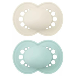 MAM ORIGINAL 6+ SILICONE CONFEZIONE DOPPIA NEUTRO