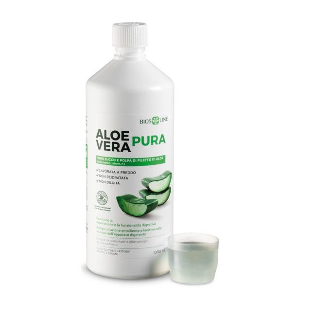 BIOSLINE ALOE VERA SUCCO POLPA 1 LITRO BIOSLINE ALOE VERA SUCCO POLPA 1 LITRO