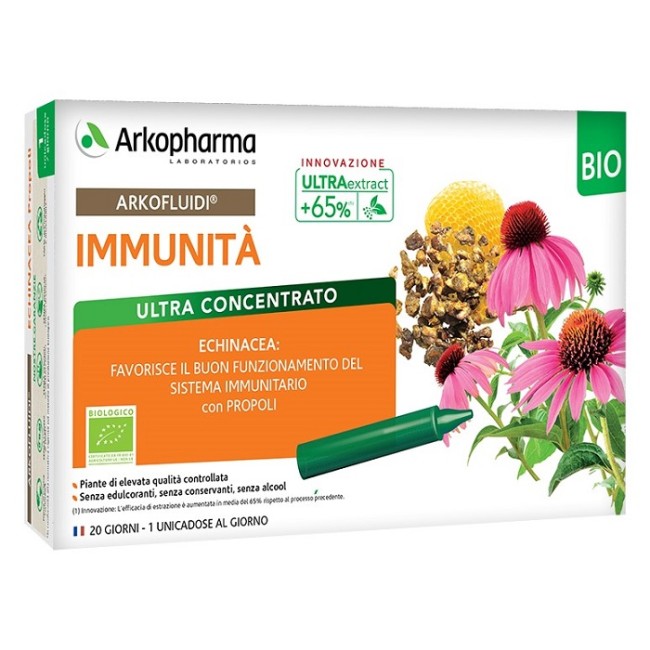ARKOFLUIDI IMMUNITA' PROPOLI ECHINACEA BIO 20 FIALOIDI 15 ML ARKOFLUIDI IMMUNITA' PROPOLI ECHINACEA BIO 20 FIALOIDI 15 ML