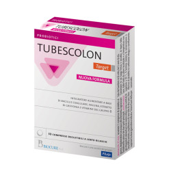 Confezione da 30 compresse di Biocure Tubes Colon Target, integratore di fermenti lattici.