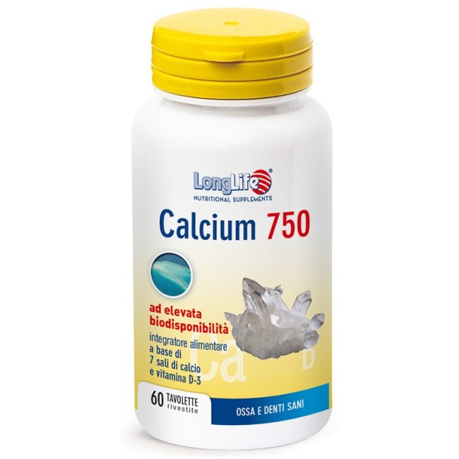 LONGLIFE CALCIUM 750 MG 60 TAVOLETTE LONGLIFE CALCIUM 750 MG 60 TAVOLETTE