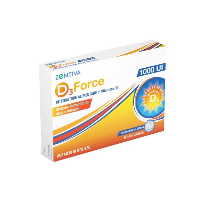 D3 FORCE ZENTIVA 1000UI 60 COMPRESSE D3 FORCE ZENTIVA 1000UI 60 COMPRESSE