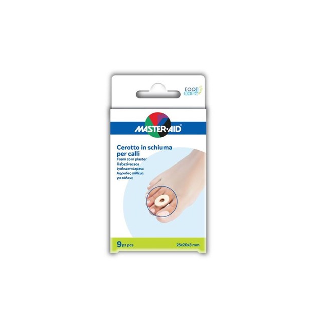 CEROTTO CALLI MASTER-AID FOOTCARE IN SCHIUMA PU 3 MM 9 PEZZI B9 CEROTTO CALLI MASTER-AID FOOTCARE IN SCHIUMA PU 3 MM 9 PEZZI B9