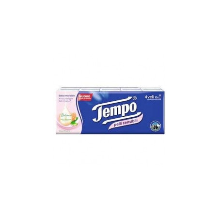 Tempo Fazzoletti Pelli Sensibili 10x9 Pezzi Tempo Fazzoletti Pelli Sensibili 10x9 Pezzi