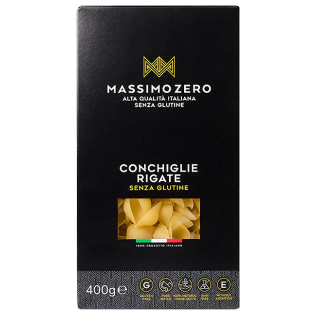 MASSIMO ZERO CONCHIGLIE RIGATE 400 G MASSIMO ZERO CONCHIGLIE RIGATE 400 G