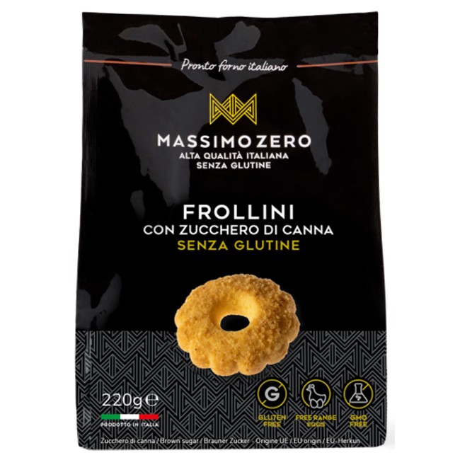 MASSIMO ZERO FROLLINI ZUCCHERO DI CANNA 220 G MASSIMO ZERO FROLLINI ZUCCHERO DI CANNA 220 G
