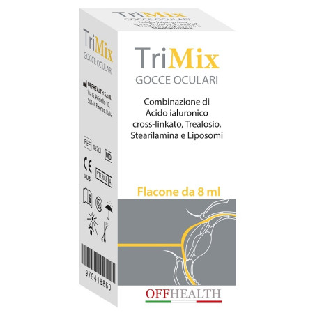 Flacone da 8 ml di Trimix Collirio Lubrificante Idratante Per Occhi Secchi E Irritati. Flacone da 8 ml di Trimix Collirio Lubrificante Idratante Per Occhi Secchi E Irritati.