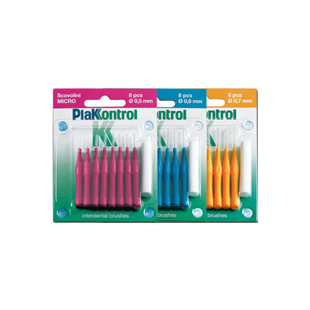PLAKKONTROL SCOVOLINO CON MANICO MIDI 0,7 8 PEZZI PLAKKONTROL SCOVOLINO CON MANICO MIDI 0,7 8 PEZZI