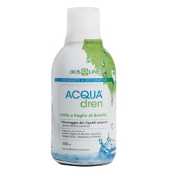 Flacone da 500 ml di Bios Line Acquadren, integratore per eliminare gli accumuli di liquidi e tossine.