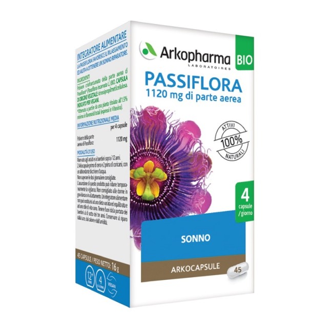 ARKO CAPSULE PASSIFLORA 45 CAPSULE BIO ARKO CAPSULE PASSIFLORA 45 CAPSULE BIO