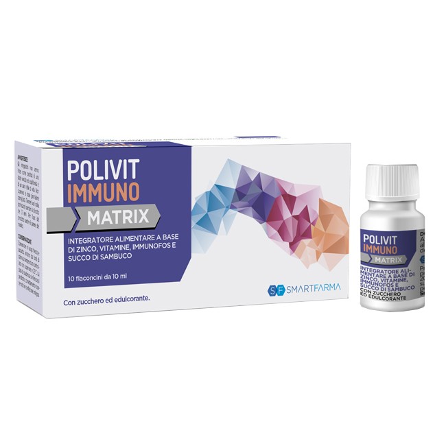 POLIVIT IMMUNO MATRIX 10 FLACONCINI DA 10 ML POLIVIT IMMUNO MATRIX 10 FLACONCINI DA 10 ML