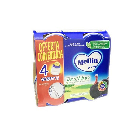 MELLIN OMOGENEIZZATO TACCHINO 4X80 G MELLIN OMOGENEIZZATO TACCHINO 4X80 G