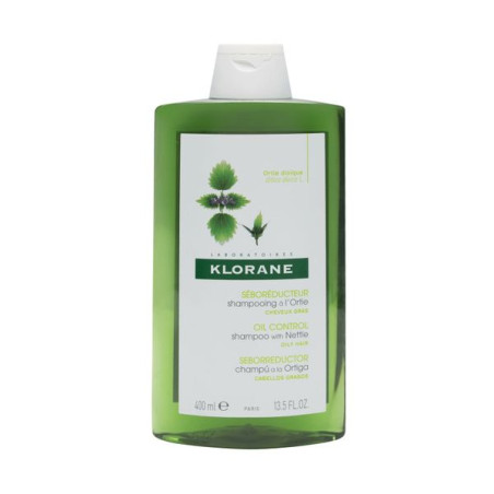 Flacone da 400 ml di Klorane Shampoo all'Ortica Purificante