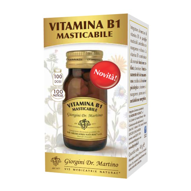 VITAMINA B1 MASTICABILE 100 PASTIGLIE VITAMINA B1 MASTICABILE 100 PASTIGLIE