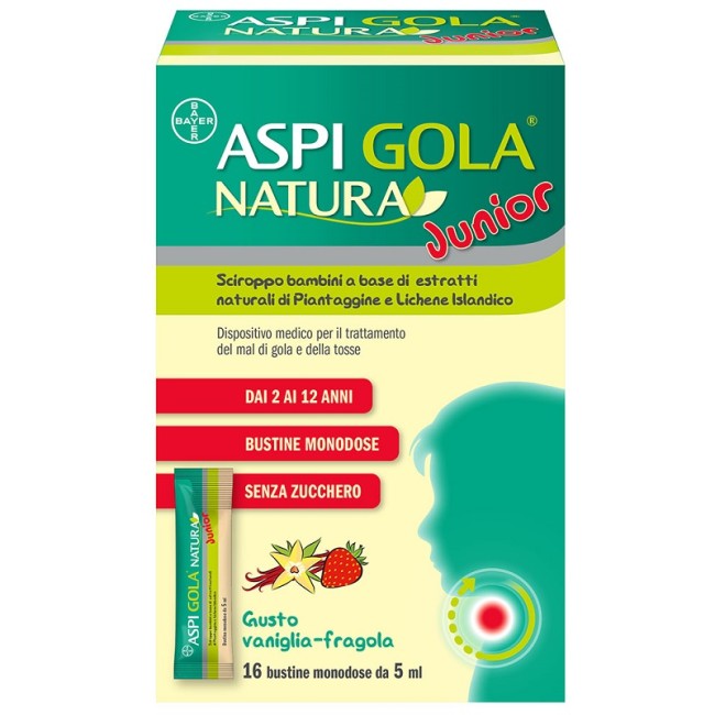 ASPI GOLA NATURA JUNIOR 16 BUSTINE MONODOSE DA 5 ML ASPI GOLA NATURA JUNIOR 16 BUSTINE MONODOSE DA 5 ML