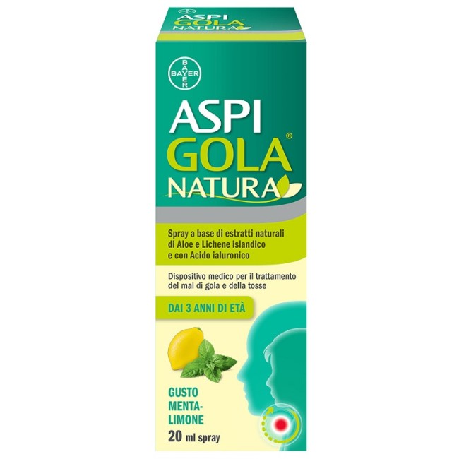 ASPI GOLA NATURA SPRAY MENTA LIMONE 20 ML ASPI GOLA NATURA SPRAY MENTA LIMONE 20 ML