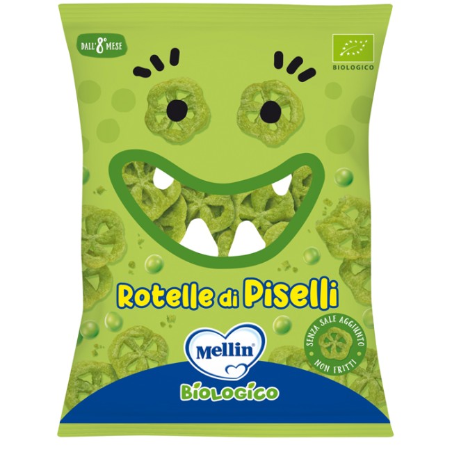 Mellin Snack Bio Rotelle Piselli 20 G