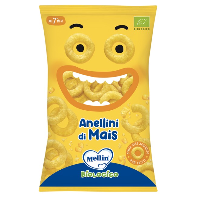 Mellin Snack Bio Anellini Mais 15 G Mellin Snack Bio Anellini Mais 15 G