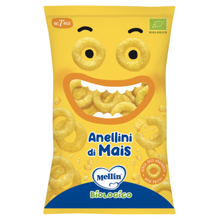 Mellin Snack Bio Anellini Mais 15 G Mellin Snack Bio Anellini Mais 15 G