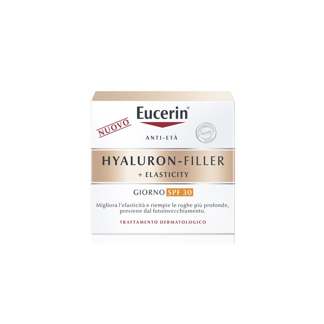 Vaso da 50 ml di Eucerin Hyaluron Filler+ Elasticity Crema Viso Spf 30