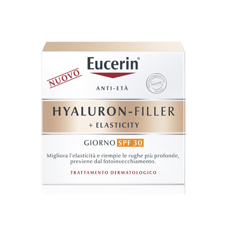 Vaso da 50 ml di Eucerin Hyaluron Filler+ Elasticity Crema Viso Spf 30