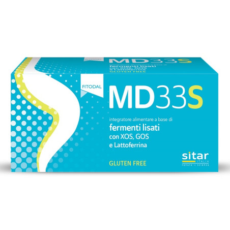 Confezione da 6 bustine di Sitar MD33 Senior Integratore Per La Salute Intestinale E Del Sistema Immunitario. Confezione da 6 bustine di Sitar MD33 Senior Integratore Per La Salute Intestinale E Del Sistema Immunitario.