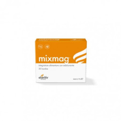 Confezione da 30 bustine di Mixmag, integratore di magnesio per debolezza e crampi muscolari.