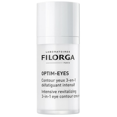 Flacone da 15 ml di Filorga Optim Eyes Trattamento Contorno Occhi Per Borse E Occhiaie. Flacone da 15 ml di Filorga Optim Eyes Trattamento Contorno Occhi Per Borse E Occhiaie.