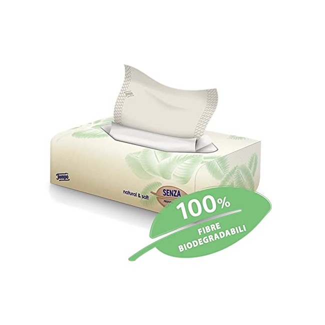 Tempo Box Fazzoletti Natural&soft 70 Pezzi
