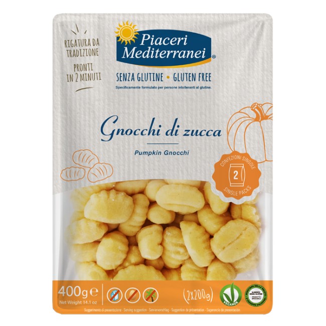 PIACERI MEDITERRANEI GNOCCHI DI ZUCCA 400 G PIACERI MEDITERRANEI GNOCCHI DI ZUCCA 400 G