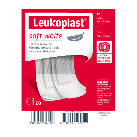 Leukoplast Soft White 20 Pezzi Assortiti Leukoplast Soft White 20 Pezzi Assortiti