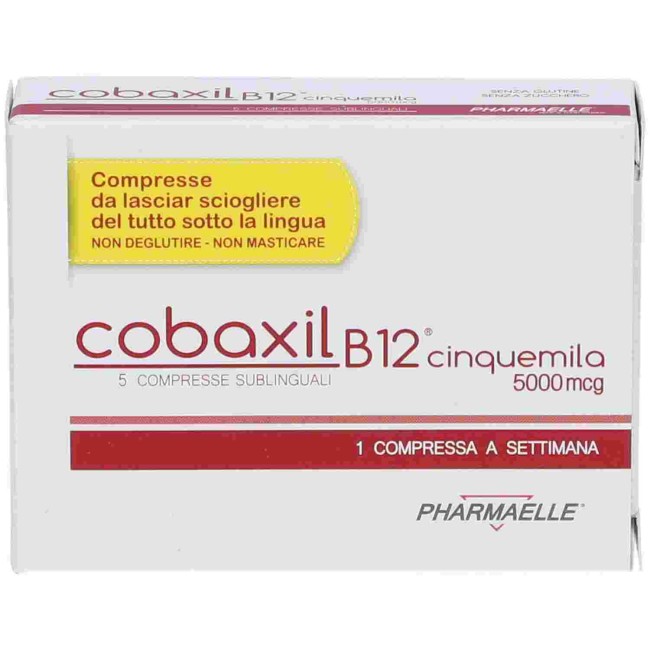 Cobaxil B12 5000mcg 5 Compresse Sublinguali Cobaxil B12 5000mcg 5 Compresse Sublinguali