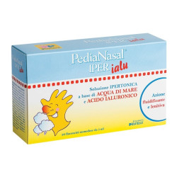 Pedianasal Iper Soluzione Ipertonica Con Acido Ialuronico 20 Flaconcini Monodose Da 5 Ml