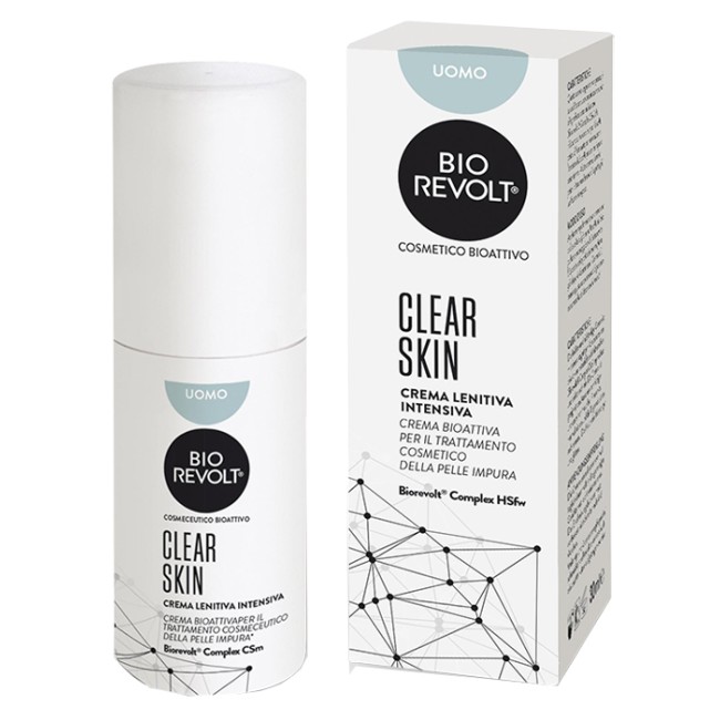 BIOREVOLT RX CLEAR SKIN UOMO CREMA LENITIVA INTENSIVA BIOATTIVA PER PELLE IMPURA 30 ML BIOREVOLT RX CLEAR SKIN UOMO CREMA LENITIVA INTENSIVA BIOATTIVA PER PELLE IMPURA 30 ML